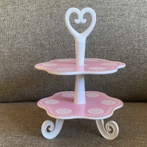 Our Generation Two-Tier Pink & White Cupcake Dessert Stand  18” Doll Accessory